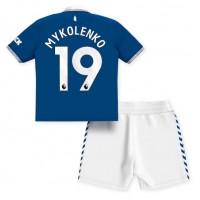 Camiseta Everton Vitaliy Mykolenko #19 Primera Equipación Replica 2023-24 para niños mangas cortas (+ Pantalones cortos)